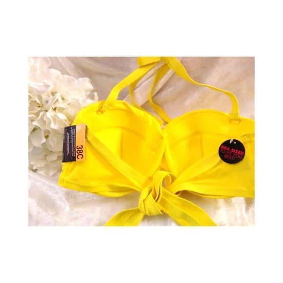 Smart & Sexy Bra Sized Bandeau Bikini Top 38C - Picture 7 of 8